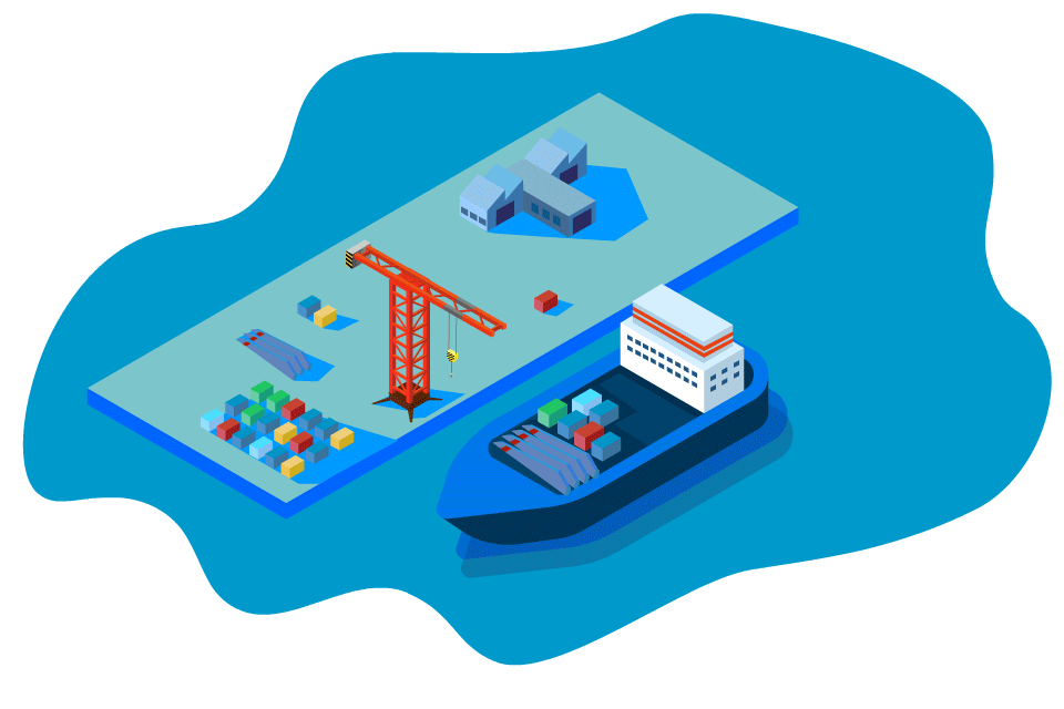 hình minh họa hệ thống logistics
